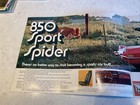 Vintage 1971 Fiat 850 Spider Coupe Sedan The Young Way To Go Brochure