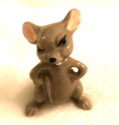 Vtg Hagen-renaker Figurines Lot Of 2 Mice Big Brother  295   Civil War Soldier
