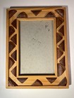 Vtg Tramp Folk Art Natural Rough Wood Bark Picture Frame Primitive Rustic 4x6 