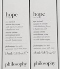  Lot Of 2 Philosophy Hope In A Jar  Eye Revival Cream  5 Oz Each