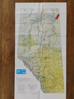 Canoe Alberta Map Vintage 1978 Foldout
