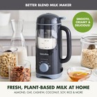 Greenpan 30oz Nut Milk Maker 15-in-1  Bpa-free Glass  Gray  Automatic Self-clean