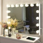Vanity Makeup Mirror With Lights Hollywood Mirror With 15led Bulbs Touch Control