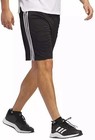 Adidas Men s 3 Stripe Shorts  Black white  Size M