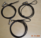 Kensington Locks 3 Pack Anti-theft Security Electronic Cable Computer Laptop Pc