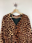 Facetasm  Leopard Print   Military Green  Parka Style Coat   Jacket M