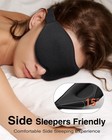 Sleep Mask For Side Sleeper  Eye Mask For Sleeping Women Men  Black