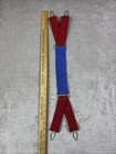 Firefighter Suspenders Blue Red Parachute Turnout Morning Pride Vintage Extender