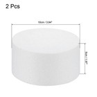 2 X Round Foam Cake Dummy 4 Inch X 2 Inch Circle Dummy Cake Set For Wedding