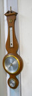 Vintage Swift And Anderson Banjo Shaped Compensated Barometer Humidity England
