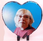 Customized Rock Slate Heart Photo  Your Custom Design Images photos 7 5 x7 5 