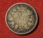 Canada 20 Cents 1858 Silver Coin Km 4 1 Year Type T10787