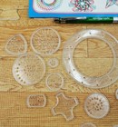 The Original Spirograph Design Set Hasbro With Guide And Pen Lot Of 19