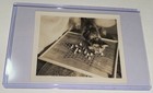 Rare Antique American Kitty Cat Marbles Chinese Checkers Board Snapshot Photo 