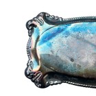 Antique Victorian Ornate Toning Silver Plated Coffin Casket Plate Plaque Oddity