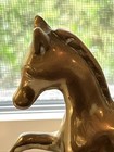 Vtg Brass Horse Figurine Running Tabletop Equine Statue 5 5 X 6 5 In