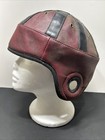 Vintage Replica Leather Football Helmet Large Made In Usa