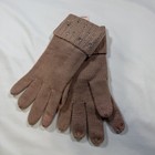 Victoria s Secret Beige Acrylic Knit Gloves Rhinestone Lined Women s One Size