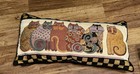 Laurel Burch Feline Cat Fam Family Portrait Pillow 23    X 13   