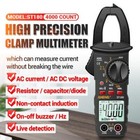 Digital Multimeter Clamp Meter 4000 Counts Ac Volt Amp Ohmmeter Tester Tool