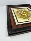 Vintage Mcm Original Painting Still Life Flowers Impressionist Signed A  Bird