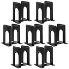 Metal Library Bookends Book Support Hold Office Organizer Bookends Shelves 14 Pc