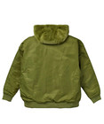 Reason Bomber Jacket Men   s Xl Olive Green Reversible Faux Fur Hooded