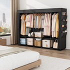 Portable Closet Storage  Portable Wardrobe Closet Organizer Clothes Rack Wtih
