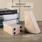 Koville Natural Stone Bookends For Shelves  Granite Book Ends For Heavy Books  N