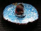 Jaws Custom Water Jump Scare Art Piece On Wood Tree Cut One Of A Kind W tankitem