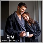 Ross Michaels Mens Robe Plush Big And Xx-large-3x-large  Black   Gray 