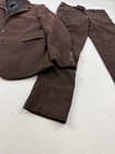 Asos Design Suit Mens 38r 32w Brown Herringbone Tweed 2 Piece Extra Slim