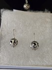 Silpada 16  Silver Tone Metal Necklace  Earrings Jewelry Set With Filigree Ball 