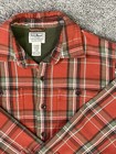 Ll Bean Organic Cotton Plaid Heavy Flannel Shirt  Slightly Fitted 508105 Size S