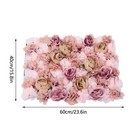 6 Pcs Artificial Flower Wall Panels Backdrop Bouquet Wedding Party Home Decor