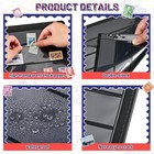 10 Sheets 5 Rows With 9 Binder Holes Double Sided Stamp Album Stock Pages New