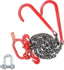 3 8  X 3  Towing Chain Bridle With 15  J Hooks And Grab Hooks  Heavy Duty Tra   