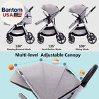 2-in-1 Baby Stroller - Folding Infant Newborn Pram Stroller With Reversible Seat