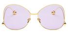 Oversized Sunglasses Women Trendy Pantone Lens Retro Fashion Uv400 Large Frame