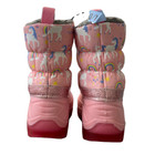 Member s Mark Girls Kids Snow Winter Boots Pink Unicorn Sparkle Cozy Toddler
