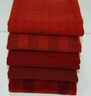 Hand Dyed Rug Hooking Wool Mill-dyed    ravishing Reds-iii   5-pc  Collection 