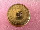 Vintage  chicago Fire Department  Uniform Button 1  Brass Tone