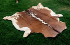 Genuine Exotic Pattern Tricolor Cowhide Rug Hair-on Living Room Area Rug Carpet