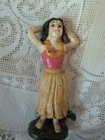 2 Vintage Coco Joe s Hawaii Hula Girl Figurine 4 25   Cast Iron Hula Girl 4 3 4 