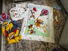 Vintage Disney Winnie The Pooh Crib Set And Wall Decor Nursery 7 Pc Set