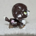 Rare Hasbro Littlest Pet Shop Walking Dog Brown   Green Eyes