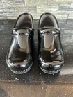 Dansko Xp Women   s Black Patent Leather Slip Resistant Nursing Clogs Us 5 5 6