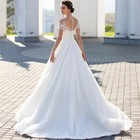 Off-shoulder Light Wedding Dress Bridal Main Yarn Lace Wedding Veil Small Traili