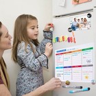 Magnetic Fridge Calendar Whiteboard Set  3-pack  With Monthly  Weekly  And Sh   