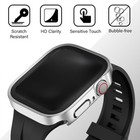Matal Case Built-in Screen Protector For Apple Watch Back Cover Protective Cover